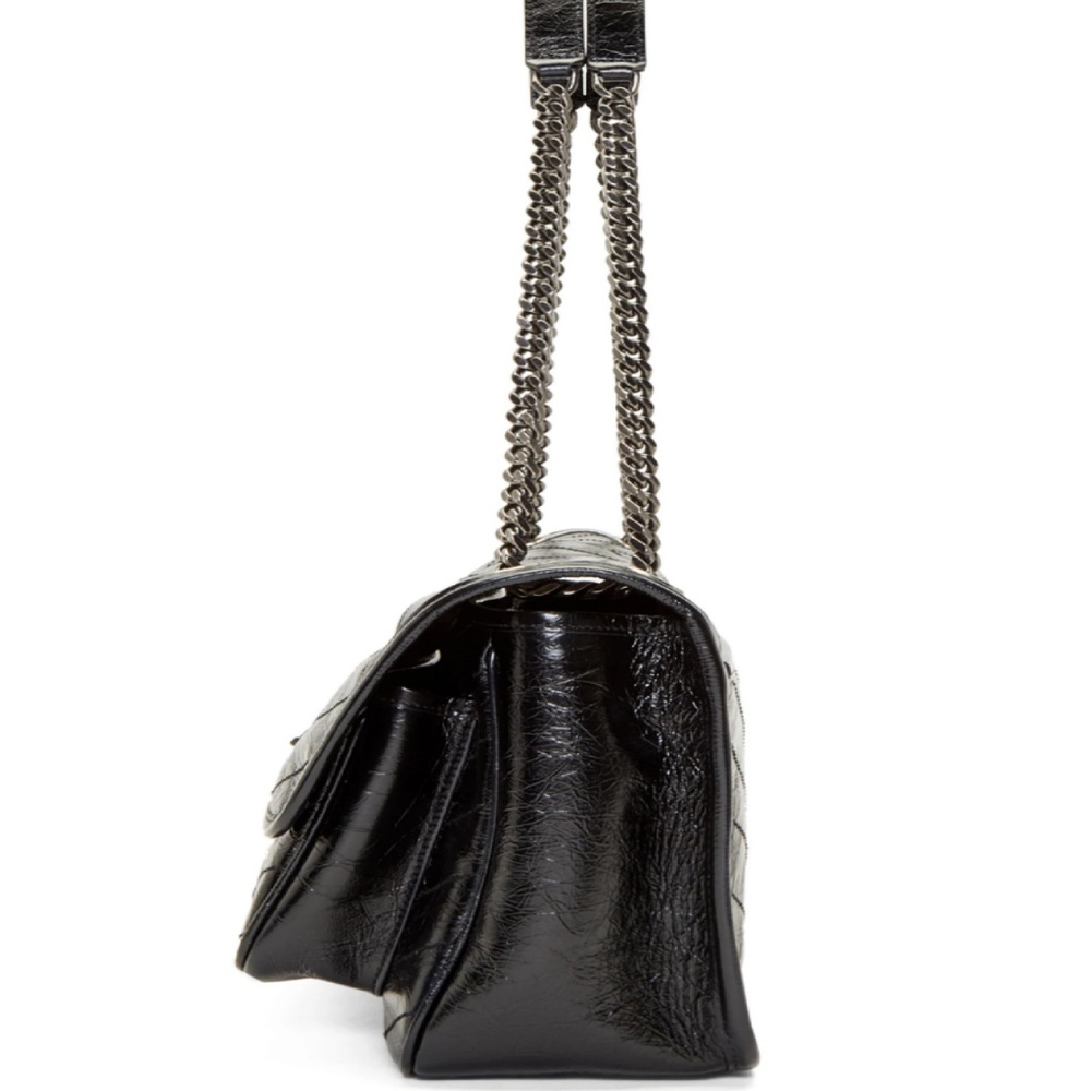 Authentic Saint Laurent Leather Bag Hangbag New Or